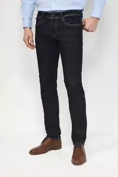 Джинсы однотонного кроя прямого кроя PEPE JEANS