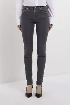 Джинсы однотонные облегающего кроя PEPE JEANS