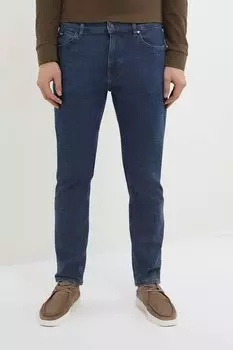 Джинсы однотонные прямого кроя BOSS