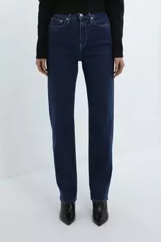 Джинсы однотонные прямого кроя Calvin Klein Jeans