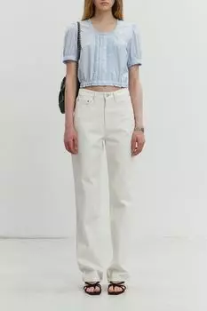 Джинсы однотонные прямого кроя Dunst