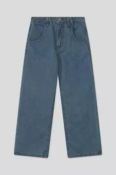 Джинсы однотонные прямого кроя GIOCO