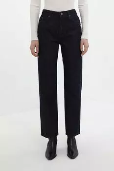 Джинсы однотонные прямого кроя Karl Lagerfeld