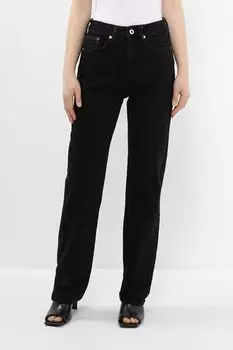 Джинсы однотонные прямого кроя Karl Lagerfeld Jeans