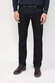 Джинсы однотонные прямого кроя PEPE JEANS