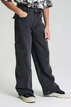 Джинсы однотонные с карманами SMENA