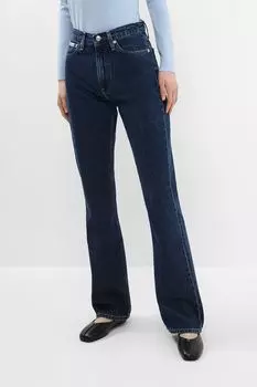 Джинсы однотонные с клеш от колена Calvin Klein Jeans