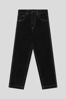 Джинсы однотонные с контрастным швом OVS