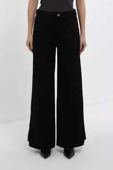 Джинсы однотонные с широкими брючинами OVS