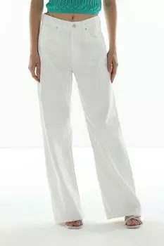 Джинсы однотонные с высокой талией Loft