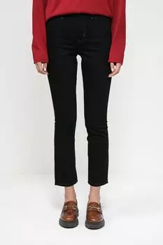 Джинсы однотонные укороченного кроя Esprit Casual