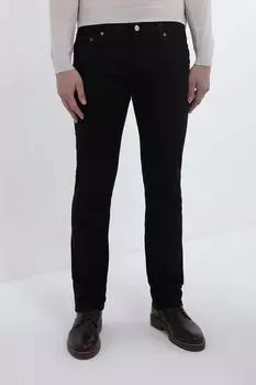 Джинсы однотонные зауженного кроя Karl Lagerfeld