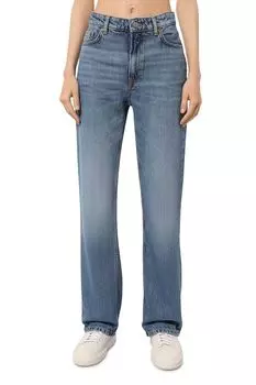 Джинсы прямого кроя с эффектом потертости BOSS