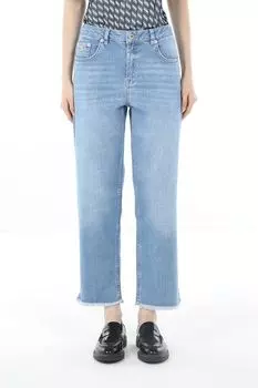 Джинсы прямого кроя с эффектом потертости Marc Aurel