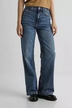 Джинсы прямого кроя с потертостями BOSS