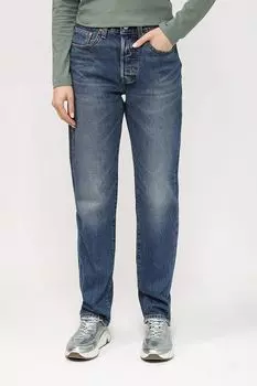 Джинсы прямого кроя с потертостями LEVI'S