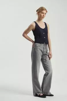 Джинсы прямого кроя с разрезами Nume