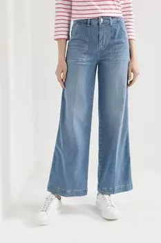 Джинсы расклешенного кроя с карманами Comma