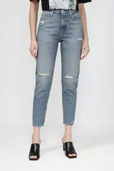 Джинсы рваные укороченного кроя Calvin Klein Jeans