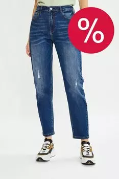 Джинсы рваные зауженного кроя ElectraStyle