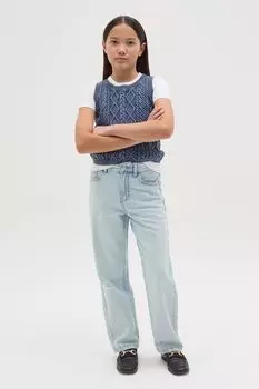 Джинсы рваные зауженные Republic of Denim