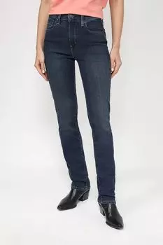 Джинсы с эффектом потертости 724 HiRise Straight LEVI'S
