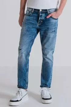 Джинсы с эффектом потертости Antony Morato