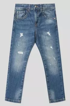 Джинсы с эффектом потертости Benetton
