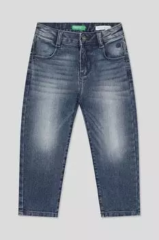 Джинсы с эффектом потертости Benetton