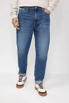 Джинсы с эффектом потертости Calvin Klein Jeans