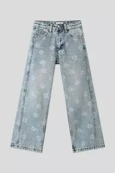 Джинсы с эффектом потертости Choupette