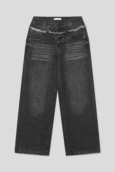 Джинсы с эффектом потертости Choupette