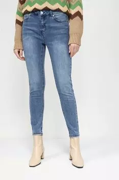 Джинсы с эффектом потертости Comma