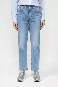 Джинсы с эффектом потертости Comma