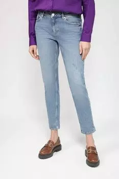 Джинсы с эффектом потертости Comma