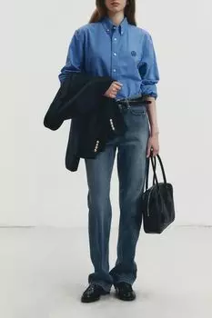 Джинсы с эффектом потертости Dunst