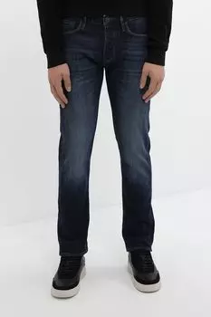 Джинсы с эффектом потертости EMPORIO ARMANI