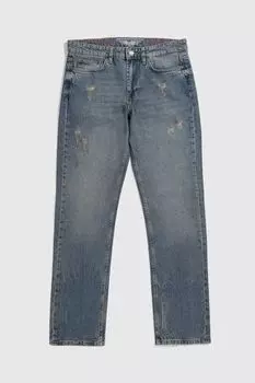 Джинсы с эффектом потертости GJO.E