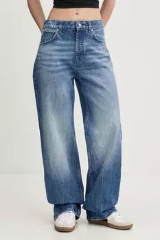 Джинсы с эффектом потертости HUGO