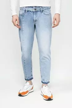 Джинсы с эффектом потертости и двойным поясом Desigual