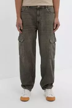 Джинсы с эффектом потертости и карманами Baby Angel