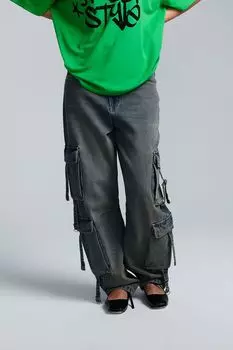 Джинсы с эффектом потертости и карманами ESCUTE Young