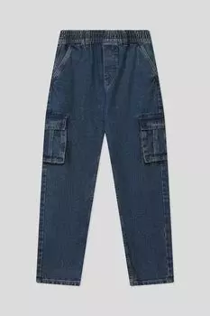 Джинсы с эффектом потертости и карманами Republic of Denim