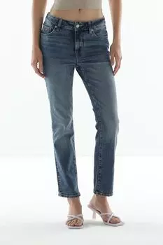 Джинсы с эффектом потертости Loft