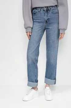 Джинсы с эффектом потертости Loft