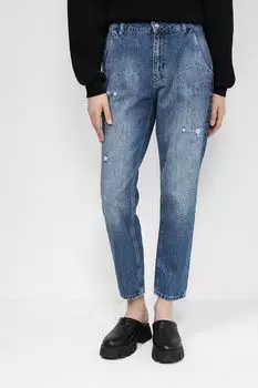 Джинсы с эффектом потертости Loft