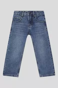 Джинсы с эффектом потертости Molo