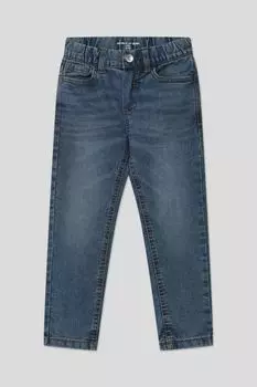 Джинсы с эффектом потертости на эластичном поясе Republic of Denim