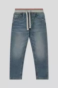 Джинсы с эффектом потертости на эластичном поясе OVS