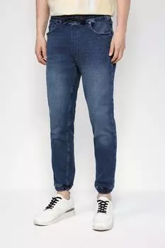 Джинсы с эффектом потертости на эластичном поясе Loft